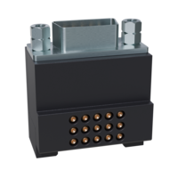 GIMATIC TOOL CHANGER ELECTRICAL MODULE W INTERFACE, 15-PIN 3A/50V, HIGH-DENSITY D-SUB CONNECTOR, ROBOT SIDE