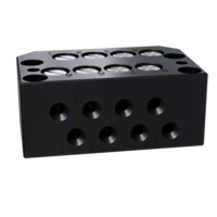 GIMATIC TOOL CHANGER PNEUMATIC MODULE J INTERFACE, M5 X 8 CHANNEL WITH WAY-THROUGH OR TOP DIRECTION, TOOL SIDE