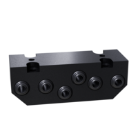 GIMATIC TOOL CHANGER PNEUMATIC MODULE J INTERFACE, G1/8'' X 6 CHANNEL PASS-THROUGH AIR PORTS ON TOP DIRECTION, ROBOT SIDE