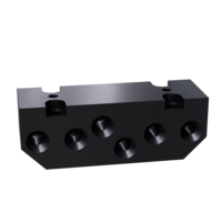 GIMATIC TOOL CHANGER PNEUMATIC MODULE J INTERFACE, G1/8'' X 6 CHANNEL PASS-THROUGH AIR PORTS ON TOP DIRECTION, TOOL SIDE