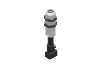 GIMATIC VACUUM NON-ROTATIVE SUSPENSION WITH ANGULAR COUPLING AND M20X1.5 THREADED BODY, STROKE 25 MM, G1/8, WITH 2 NUTS