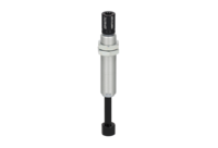 GIMATIC VACUUM NON-ROTATIVE SUSPENSION WITH M12X1 THREADED BODY, STROKE 25 MM, M5, WITH 2 NUTS