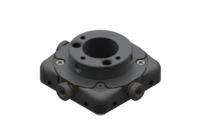 GIMATIC TOOL CHANGER FLANGE FOR QUICK CHANGER WITH 3 INTEGRATED PNEUMATIC CONNECTIONS FOR 4 MM DIAMETER PIPE AND CENTERING SLEEVES