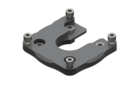 GIMATIC TOOL CHANGER FIXING FLANGE EQC20-A FOR ROBOTS WITH ISO 9409-1-63-4-M6 INTERFACE. SCREWS, SLEEVES AND CENTERING PINS INCLUDED.
