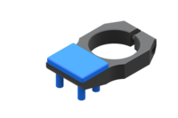 GIMATIC GRIPPER STOPPER FOR OFR GRIPPERS, DIAMETER 20 MM, WITH SCREWS