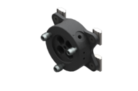 GIMATIC GRIPPER PNEUMATIC QUICK CHANGER, -1/6 BAR, GRIPPER SIDE, BUILT-IN FLANGE, WITH SCREWS AND NUTS