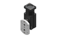 GIMATIC ROTARY UNIT PNEUMATIC TILT UNIT FOR EOAT, 90-DEGREE ROTATION, ADJUSTABLE STROKE END STOPPER, OPTIONAL MAGNETIC SENSOR, 2÷8BAR, M5