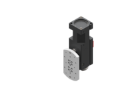 GIMATIC ROTARY UNIT PNEUMATIC TILT UNIT FOR EOAT, 90-DEGREE ROTATION, ADJUSTABLE STROKE END STOPPER, SAFETY LOCK, OPTIONAL MAGNETIC SENSOR, 2/8 BAR, G1/8