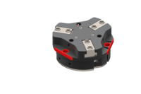 GIMATIC GRIPPER PARALLEL SELF-CENTRING PNEUMATIC GRIPPER, 3 JAWS, 1.5/8 BAR, M4/G1/8