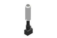 GIMATIC VACUUM NON-ROTATIVE SUSPENSION WITH ANGULAR COUPLING AND SMOOTH BODY, DIAMETER 20 MM, STROKE 25 MM, G1/4