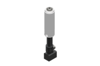 GIMATIC VACUUM NON-ROTATIVE SUSPENSION WITH ANGULAR COUPLING AND SMOOTH BODY, DIAMETER 20 MM, STROKE 25 MM, G1/8