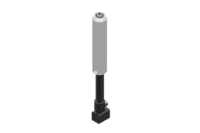 GIMATIC VACUUM NON-ROTATIVE SUSPENSION WITH ANGULAR COUPLING AND SMOOTH BODY, DIAMETER 20 MM, STROKE 50 MM, G1/8