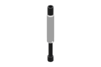 GIMATIC VACUUM NON-ROTATIVE SUSPENSION WITH SMOOTH BODY, DIAMETER 20 MM, STROKE 50 MM, G1/4