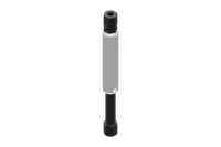 GIMATIC VACUUM ROTATIVE SUSPENSION WITH SMOOTH BODY, DIAMETER 10 MM, STROKE 25 MM, M5