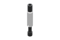 GIMATIC VACUUM ROTATIVE SUSPENSION WITH SMOOTH BODY, DIAMETER 20 MM, STROKE 25 MM, G1/8