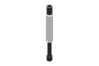 GIMATIC VACUUM ROTATIVE SUSPENSION WITH SMOOTH BODY, DIAMETER 20 MM, STROKE 50 MM, G1/8