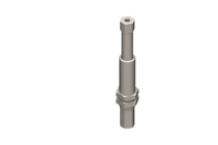 GIMATIC VACUUM STAINLESS STEEL ROTATIVE SUSPENSION WITH M12X1 THREADED BODY, STROKE 25 MM, M5 THREAD, WITH 2 NUTS