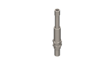 GIMATIC VACUUM STAINLESS STEEL ROTATIVE SUSPENSION WITH M16X1 THREADED BODY, STROKE 35 MM, G1/8 THREAD, WITH 2 NUTS