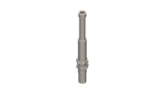 GIMATIC VACUUM STAINLESS STEEL ROTATIVE SUSPENSION WITH M25X1.5 THREADED BODY, STROKE 80 MM, G3/8 THREAD, WITH 2 NUTS
