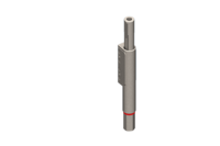 GIMATIC VACUUM HEAVY-DUTY STAINLESS STEEL NON-ROTATIVE SUSPENSION, BODY DIAMETER 10 MM, STROKE 25 MM, M5 THREAD