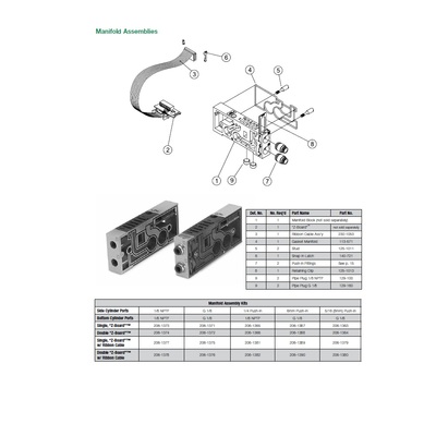 125-1013 NUMATICS/AVENTICS MANIFOLD PART 2005 SERIES MANIFOLD BLOCK RETAINING CLIP