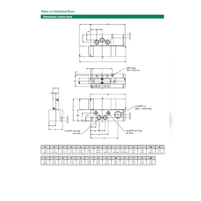 052BA43AMG00061 NUMATICS/AVENTICS SOL-PILOT VALVE/BASE 2005 SERIES 4/2 SPR RTN 24VDC 1/4" G