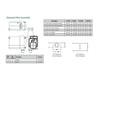 127-823 NUMATICS/AVENTICS MANIFOLD PART 2012 SERIES SCREW M3 X 45