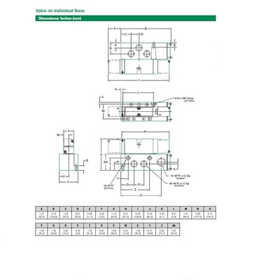 123BA43AMN00061 NUMATICS/AVENTICS SOL-PILOT VALVE/BASE 2012 SERIES 4/2 SPR RTN 24VDC 3/8" NPT