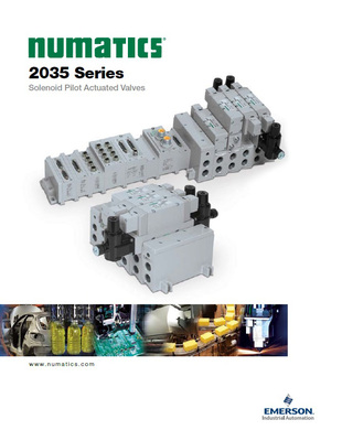 NUMATICS/AVENTICS SOL-PILOT VALVE/MANIFOLD 2035 SERIES 4/2 SPR RTN 24VDC 3/8" NPT, DZB, RC
