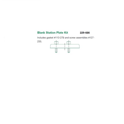 229-686 NUMATICS/AVENTICS BLANK PLATE MK8 SERIES