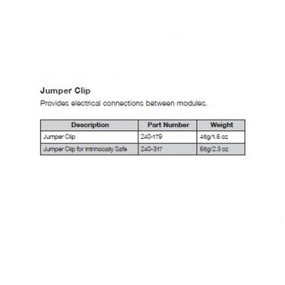 240-179 NUMATICS/AVENTICS MANIFOLD PART G3 JUMPER CLIP
