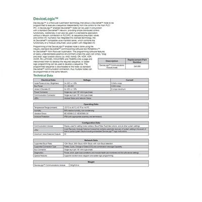 240-293 NUMATICS/AVENTICS MANIFOLD PART G3 DEVICELOGIC NODE
