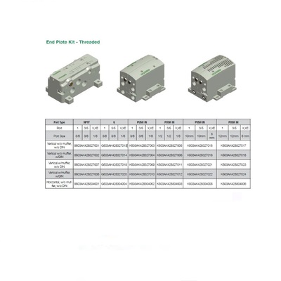 G503AK428327013 NUMATICS/AVENTICS END PLATE KIT 503 SERIES 1/2" G