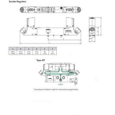 R503ART31J16N10 NUMATICS/AVENTICS SANDWICH REGULATOR 503 SERIES 2 PR SEL 3-30PSI, (A)JMP PL (PTY)