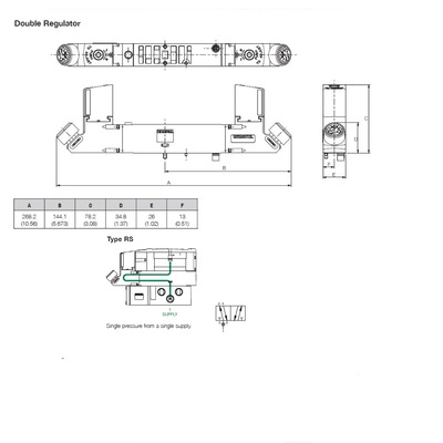 R503ARS12JA0020 NUMATICS/AVENTICS SANDWICH REGULATOR 503 SERIES SGL PR 0.7-9BAR (ISO 15407-2)