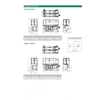 8503AMM22VA0020 NUMATICS/AVENTICS AUXILIARY INLET MANIFOLD BLOCK 503 SERIES 2 STA 1/4" NPT SIDE PORTS DZB (ISO) M12 STA 1