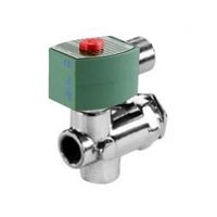 ASCO STAINLESS STEEL PROCESS SOLENOID VALVE 8222 SERIES 2/2 NC SPR RTN 110VAC, 5CV, 3/4" NPT