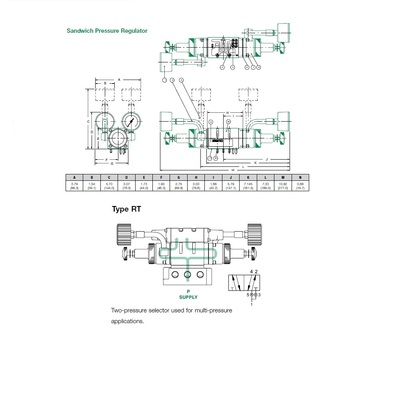 152RT100J000000 NUMATICS/AVENTICS SANDWICH REGULATOR MK15 SERIES 2 PR SEL 10-130PSI