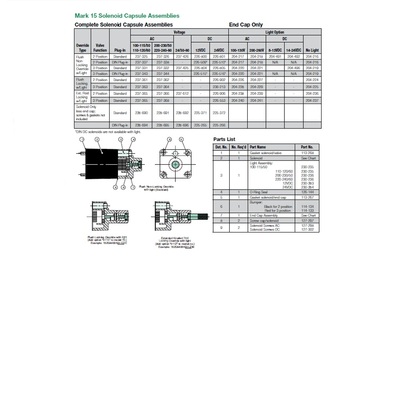 127-298 NUMATICS/AVENTICS VALVE PART MK15 SERIES SOL TO BODY