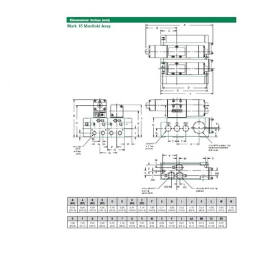 153SA416K000030 NUMATICS/AVENTICS SOLENOID VALVE/MANIFOLD MK15 SERIES 4/2 SPR RTN 120VAC 3/8" NPT, AUX INLET