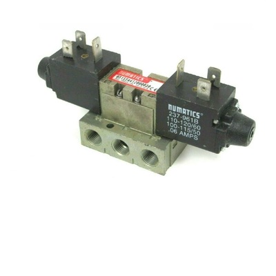 NUMATICS/AVENTICS SOLENOID VALVE/BASE MK3 SERIES 4/2 DETENT 120VAC 1/8" NPT, DIN PLUG