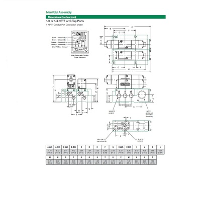 082SS415K019M30 NUMATICS/AVENTICS SOLENOID VALVE/MANIFOLD MK8 SERIES 4/2 DETENT 120VAC 1/4" NPT, TRM BLK