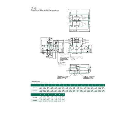 554JK415O000000 NUMATICS/AVENTICS AIR-PILOT VALVE/MANIFOLD MK55 SERIES 4/2 SPR RTN, HW, 1/2" NPT