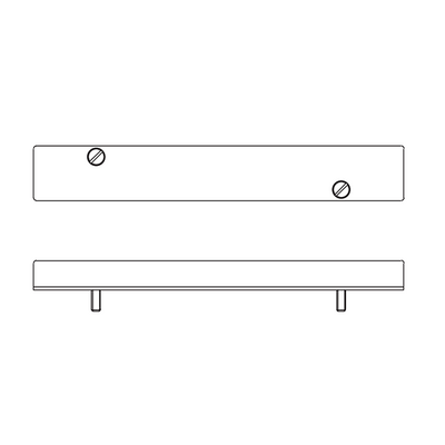 BLANK PLATE ON A MANIFOLD BLOCK - 2002 SERIES TPS