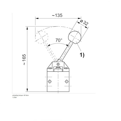 0820401005 NUMATICS/AVENTICS MECHANICAL VALVE AP SERIES 4/2 SPR RTN 1/4" G (HAND LEVER)
